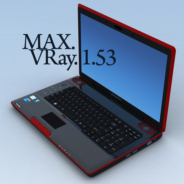 3ds max notebook toshiba qosmio x500 - Notebook TOSHIBA Qosmio X500.MAX by 3DLocker